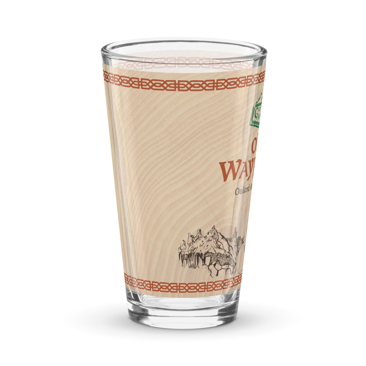 Old Wayfarer Label Pint Glass
