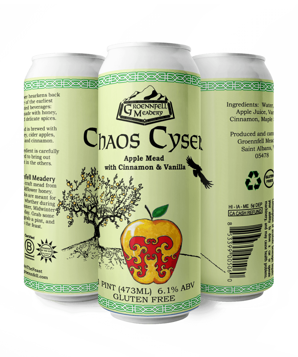 Chaos Cyser Apple Mead with Vanilla and Cinnamon by Groennfell - Groennfell & Havoc Mead Store