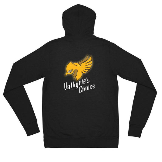 Old School Valkyrie's Choice Logo Unisex Zip Hoodie - Groennfell & Havoc Mead Store