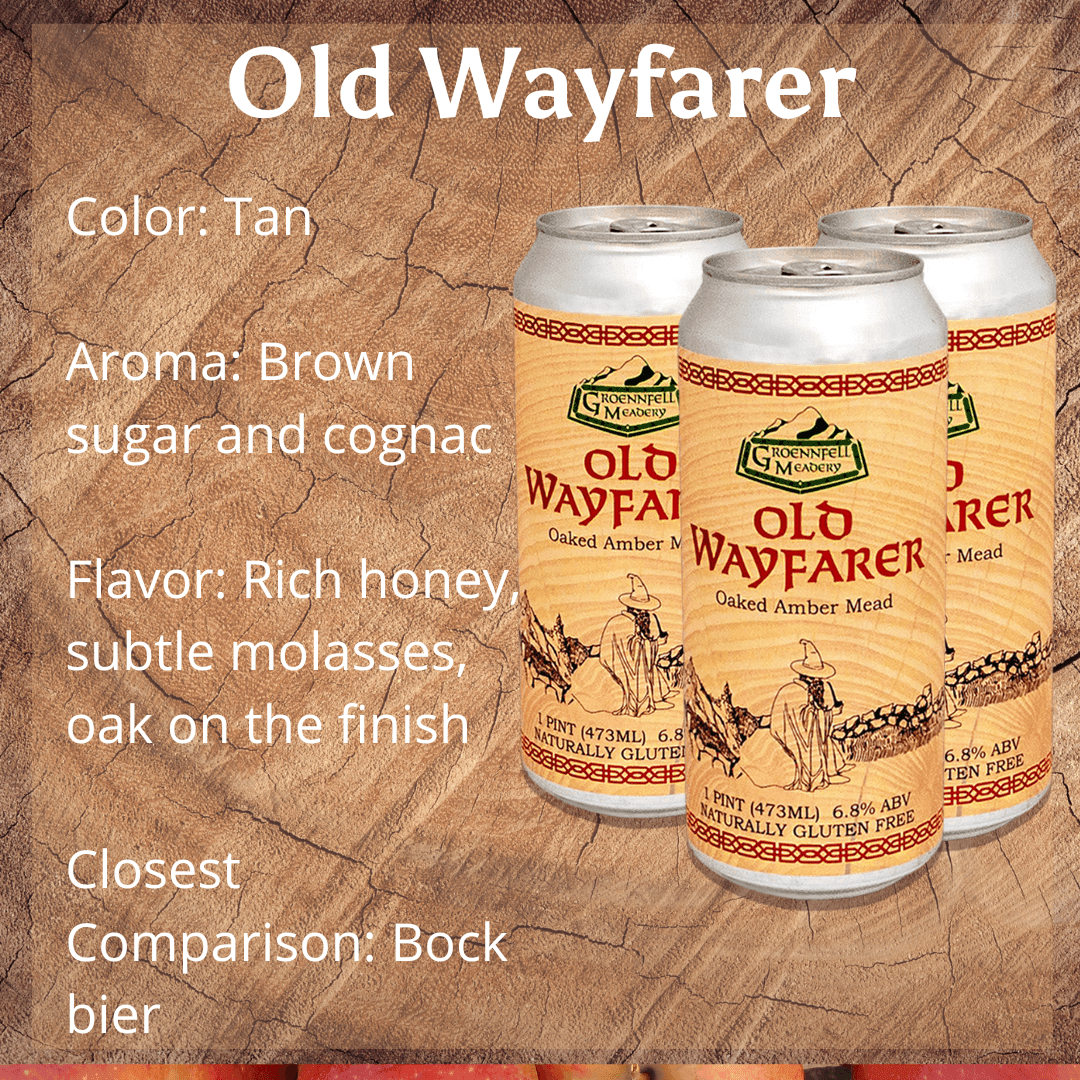 Old Wayfarer Oaked Amber Mead by Groennfell - Groennfell & Havoc Mead Store